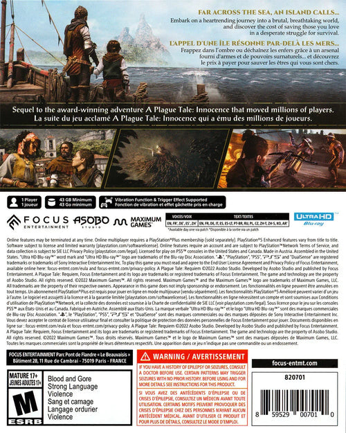 A Plague Tale: Requiem - PlayStation 5 - New